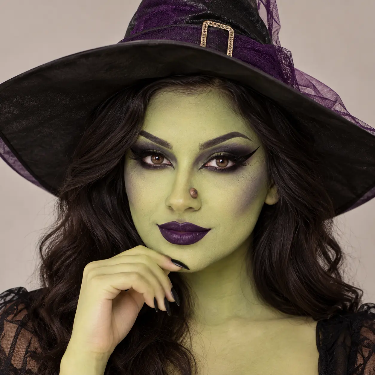 Maquillaje de Halloween fácil bruja